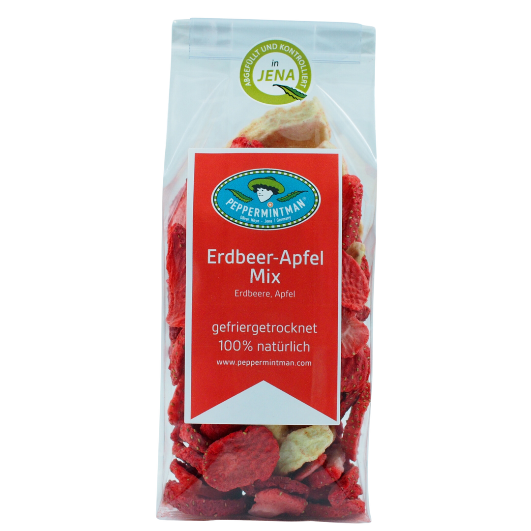 Mélange de tranches de pomme et de fraise