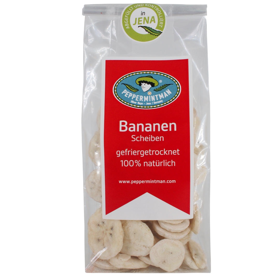 Banana slices - freeze-dried. - 100% natural