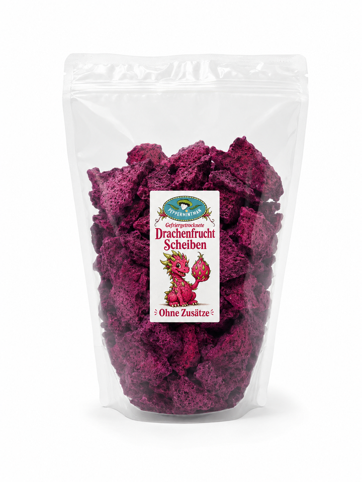 Drachenfrucht, Scheiben, gefriergetrocknet, 100 % natürlich