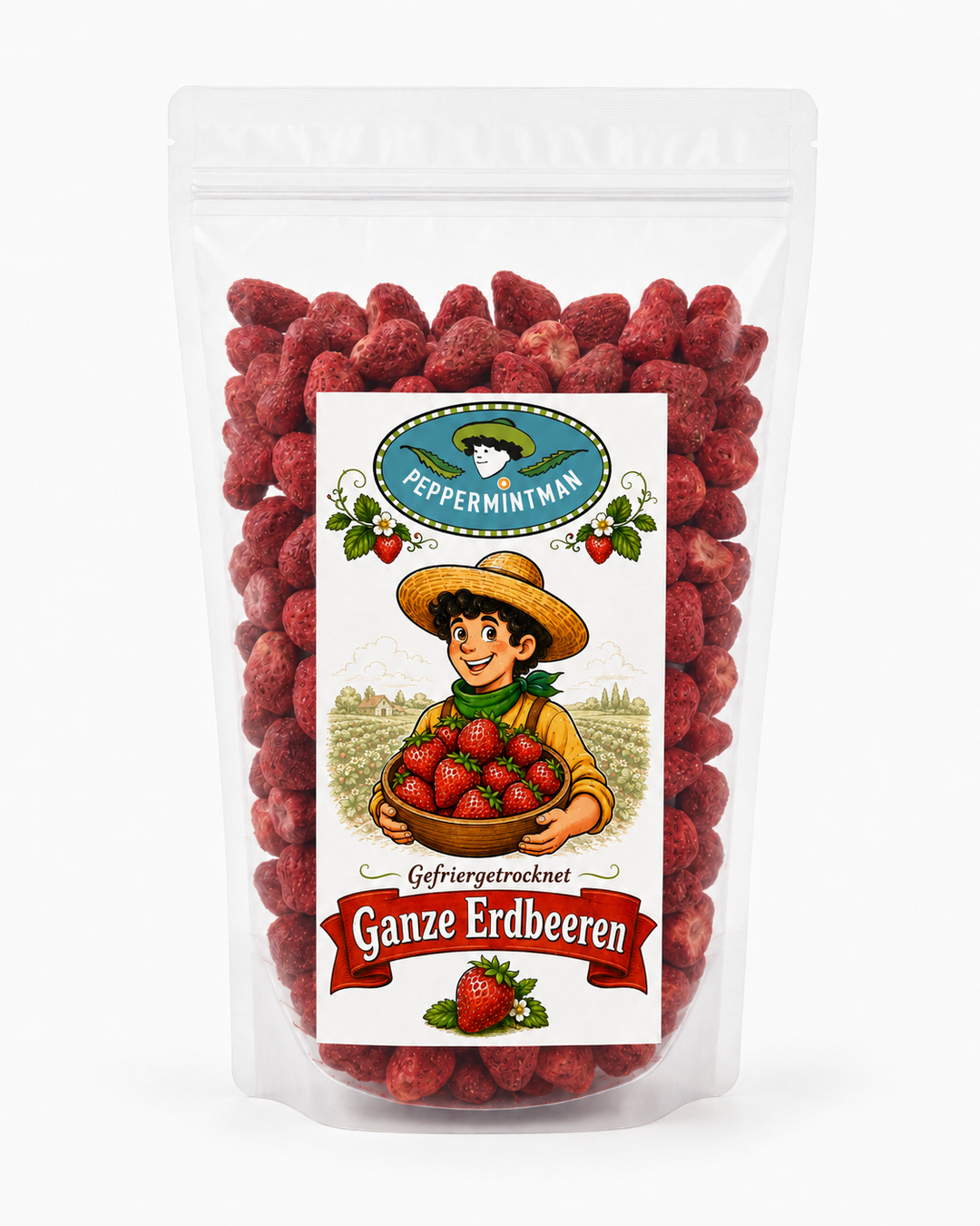 Fraises - fruits entiers - 100% naturelles, lyophilisées