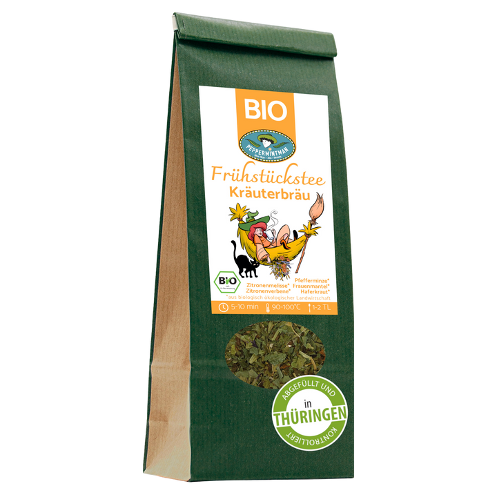 Thé bio pour petit-déjeuner - mélange d'herbes douillet