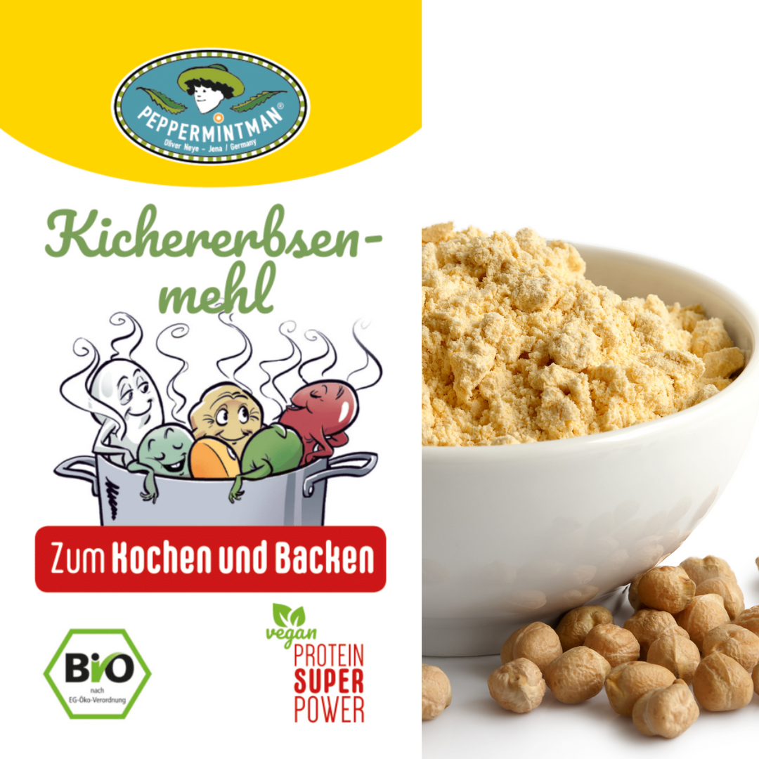 Bio Kichererbsen Pulver, vorgekocht