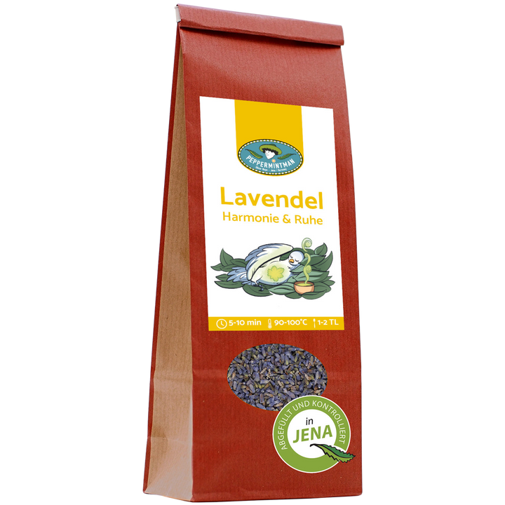 Blue lavender flowers - evening tea