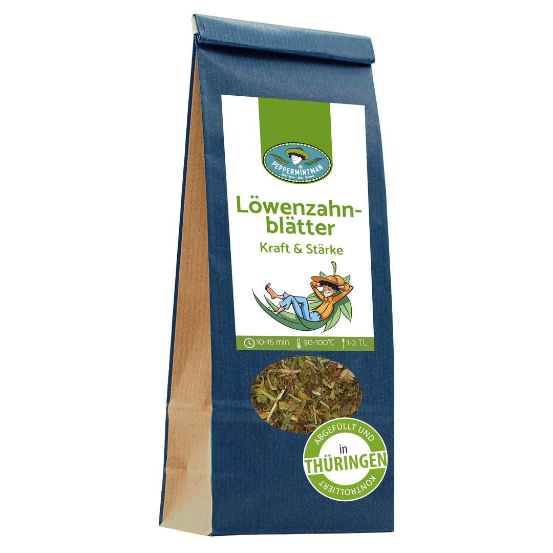 Feuilles de pissenlit, coupées