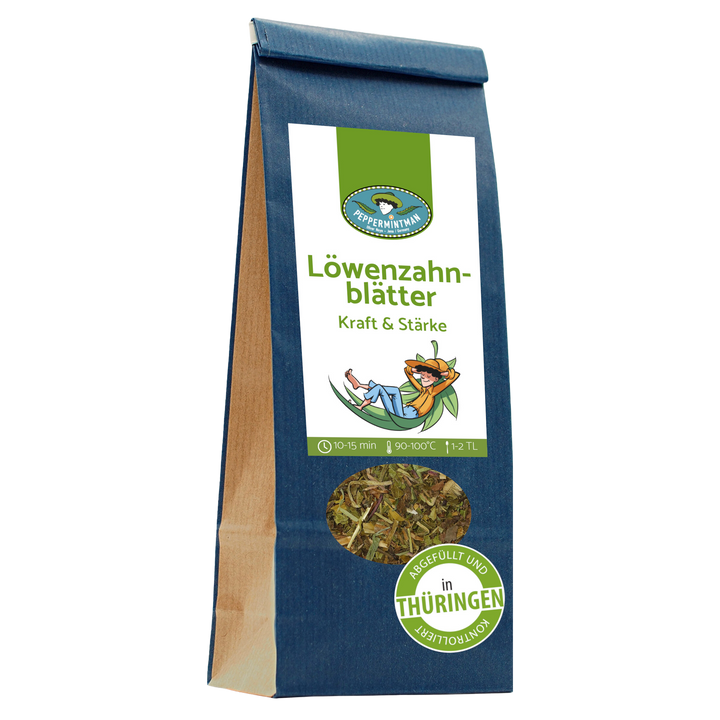 Feuilles de pissenlit, coupées