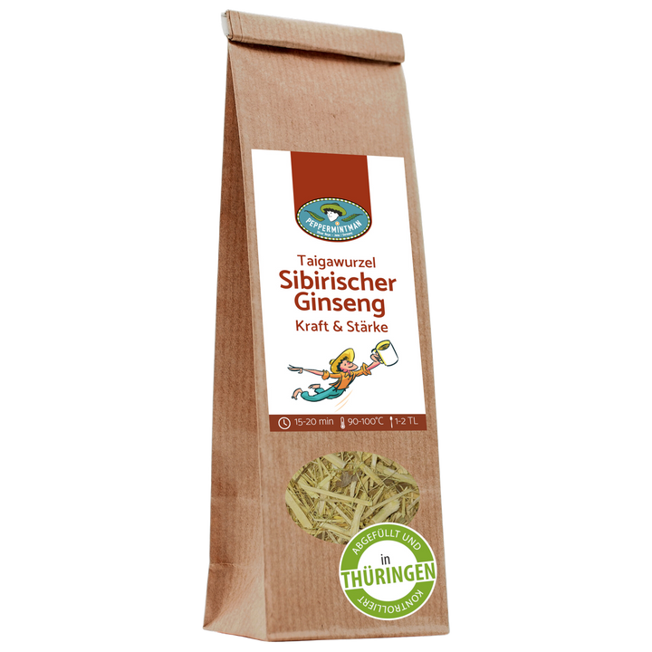Sibirischer Ginseng, Taigawurzel, geschnitten