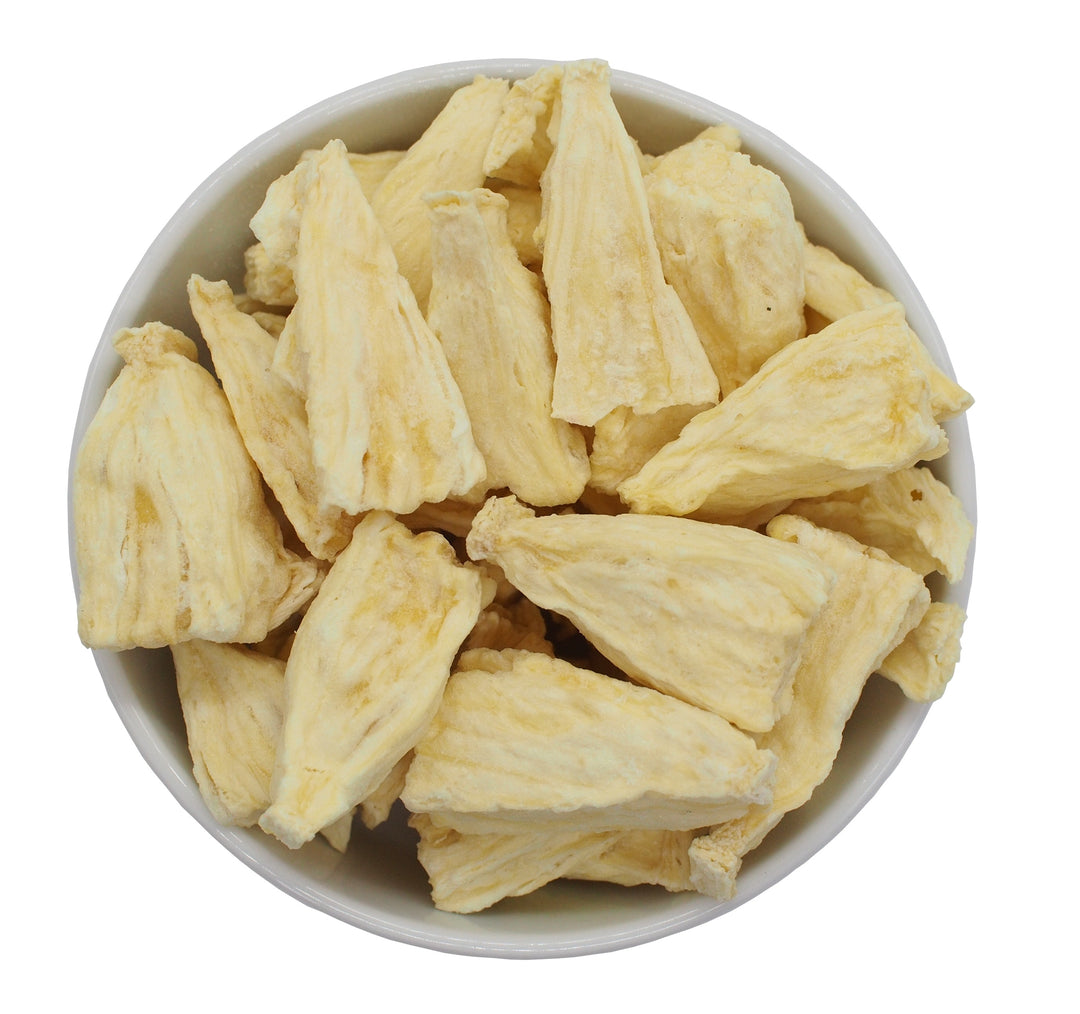 Nourriture étudiante - fraise, banane, ananas - lyophilisée