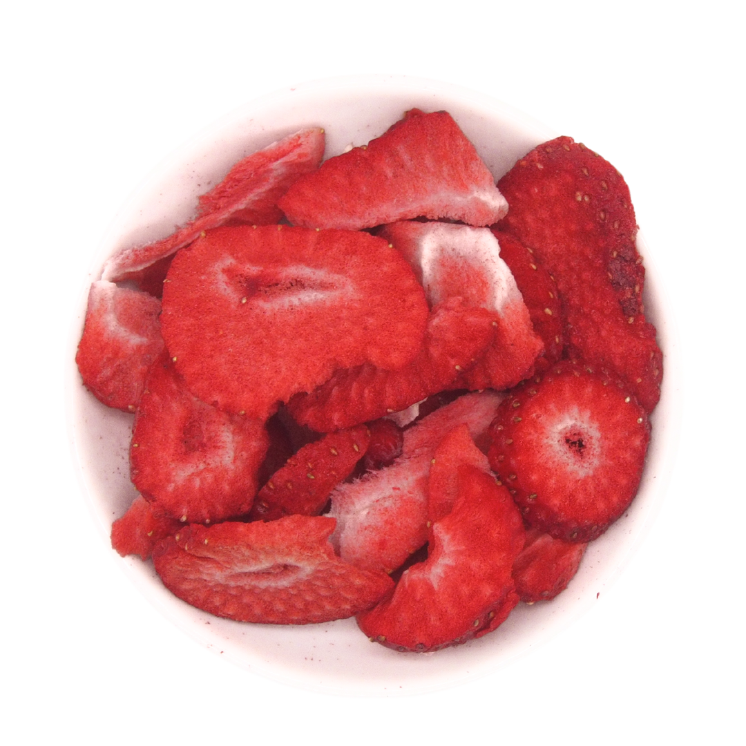 Mélange de tranches de pomme et de fraise
