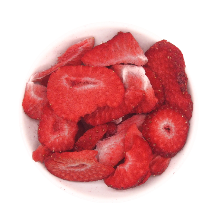 Mélange de tranches de pomme et de fraise