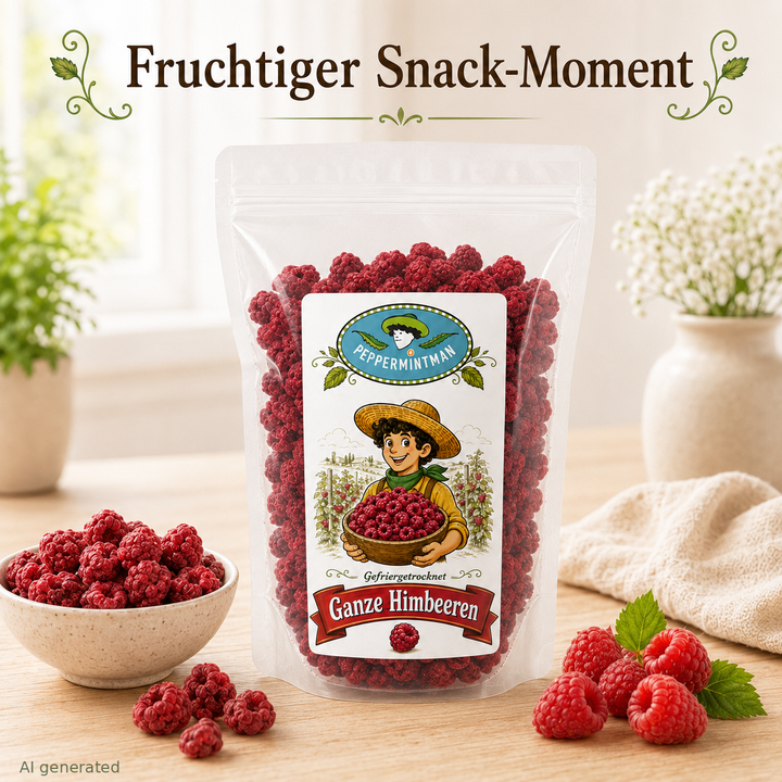Himbeeren - ganze Früchte - gefriertrocknet - 100 % natürlich