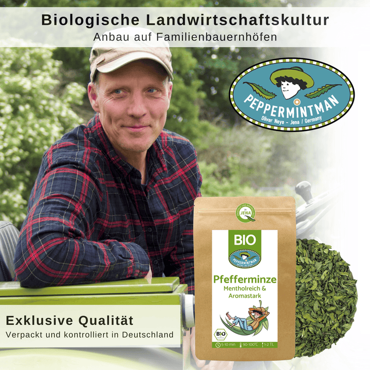 Menthe poivrée, Européenne, Biologique