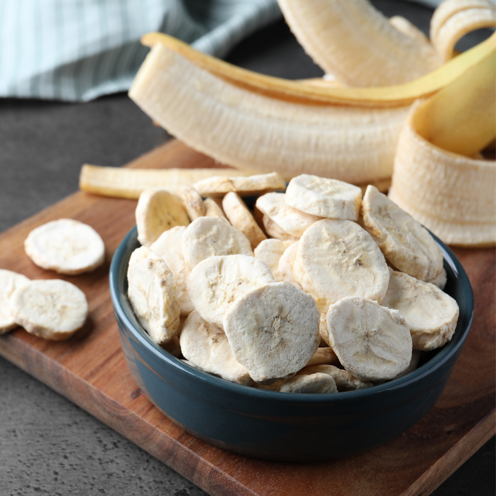 Banana slices - freeze-dried. - 100% natural