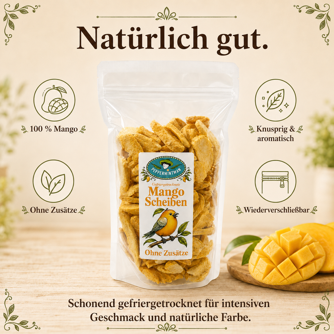 Mango, Scheiben, gefriergetrocknet, 100 % natürlich
