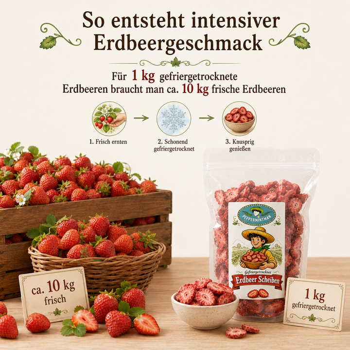 Erdbeerscheiben - gefriergetr. - 100 % natürlich