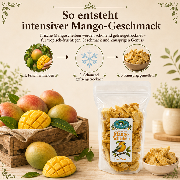 Mango, Scheiben, gefriergetrocknet, 100 % natürlich