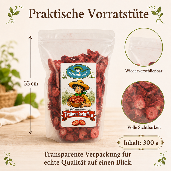 Erdbeerscheiben - gefriergetr. - 100 % natürlich
