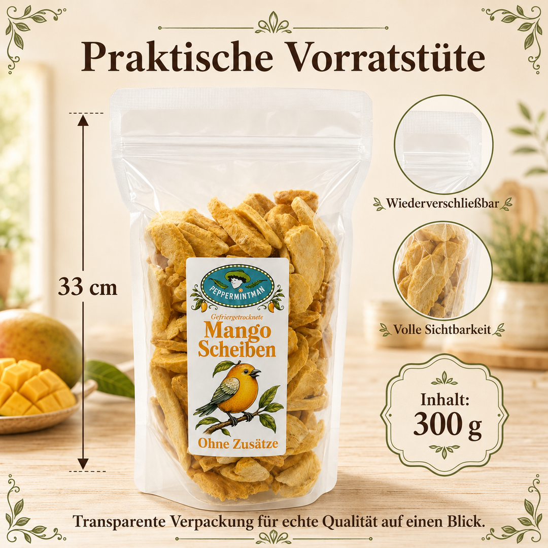 Mango, Scheiben, gefriergetrocknet, 100 % natürlich
