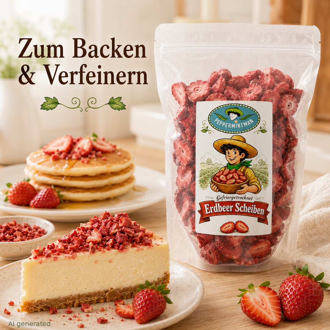 Erdbeerscheiben - gefriergetr. - 100 % natürlich