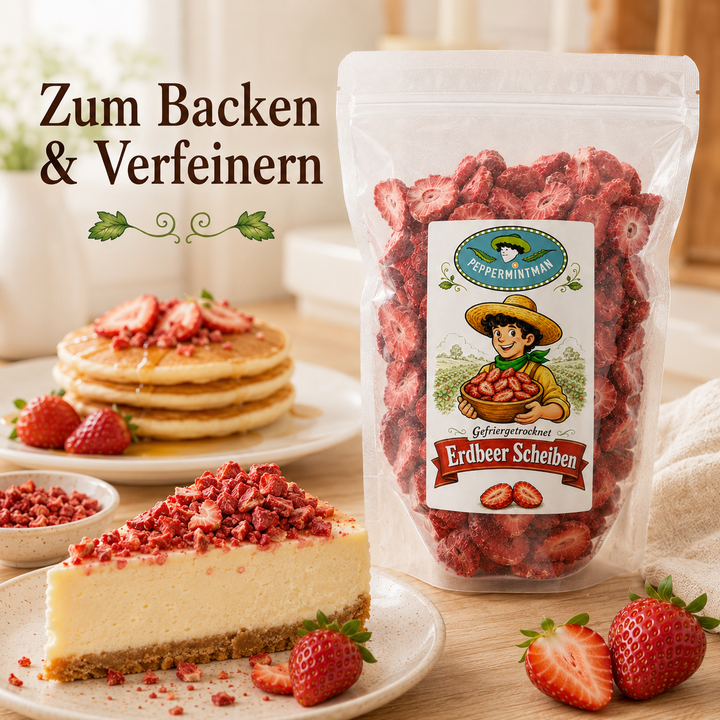 Erdbeerscheiben - gefriergetr. - 100 % natürlich