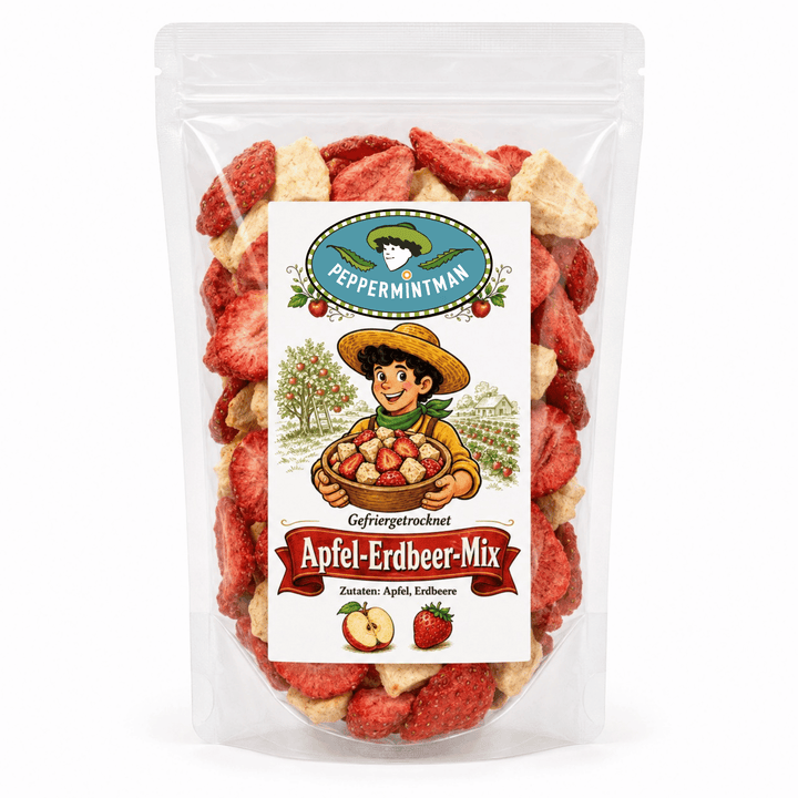 Mélange de tranches de pomme et de fraise
