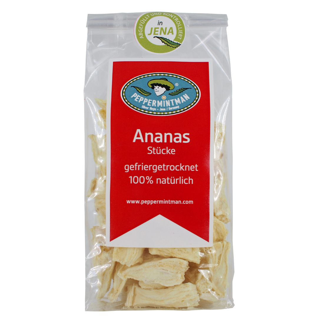 Pineapple pieces - freeze-dried. - 100% natural