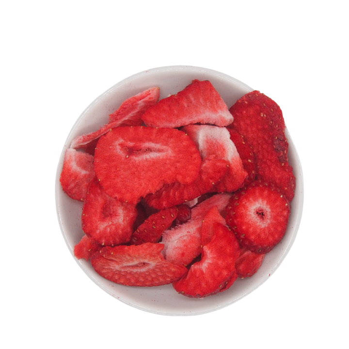 Student food - strawberry, banana, pineapple - freeze-dried