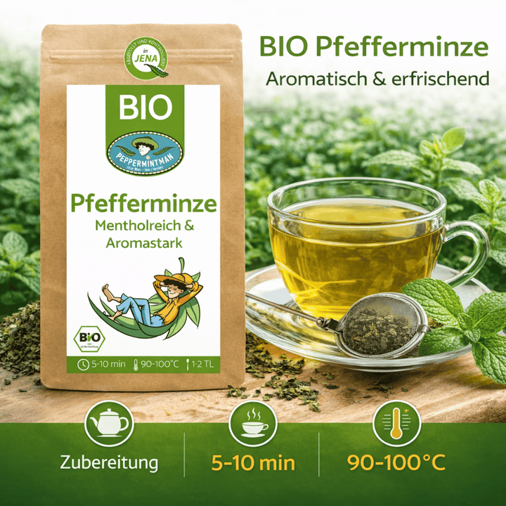Menthe poivrée, Européenne, Biologique