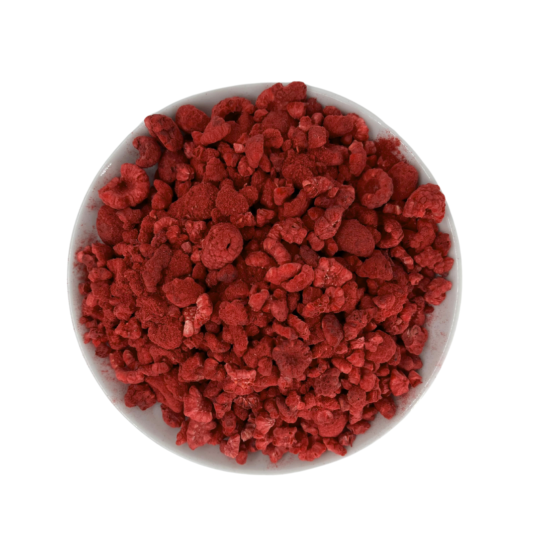 Framboises - Croquantes - Morceaux 100% naturels, lyophilisés