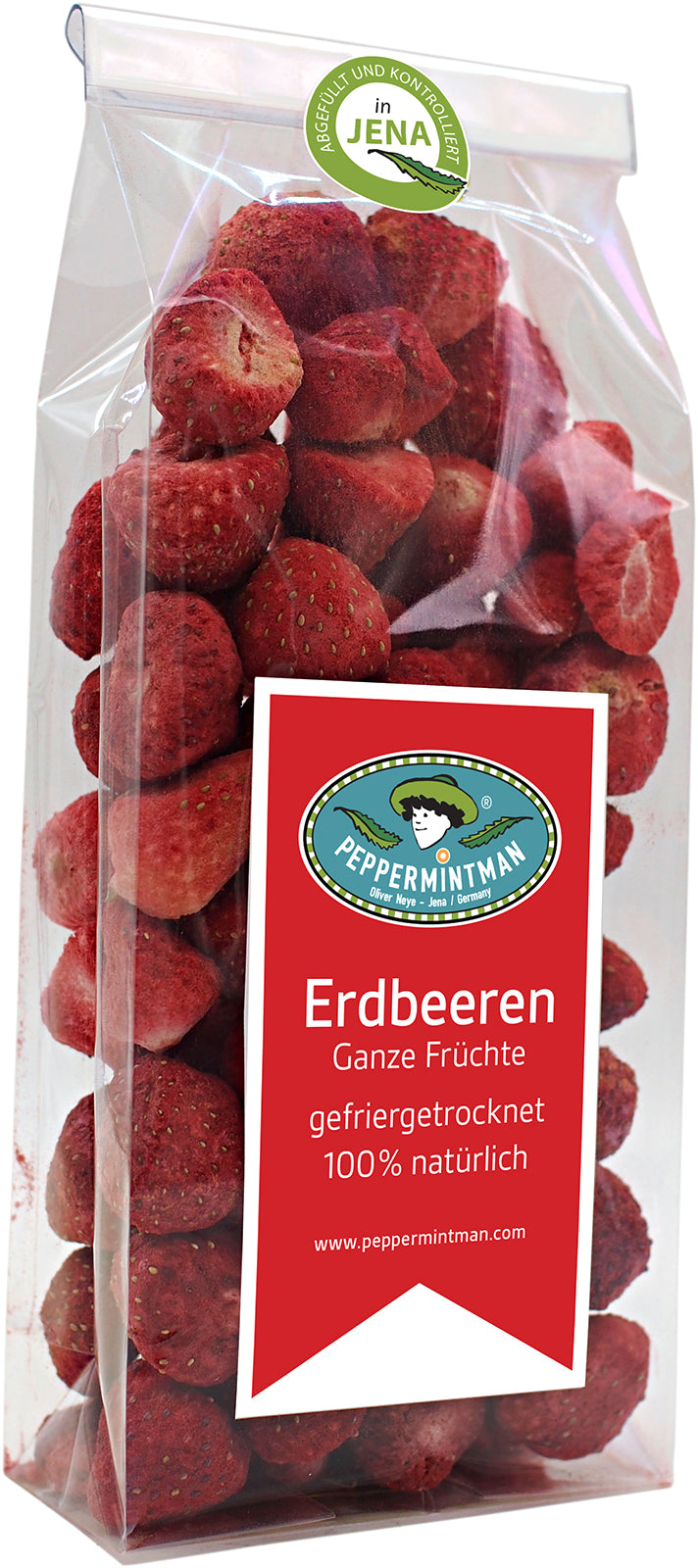 Erdbeeren - ganze Früchte - 100 % natürlich, gefriergetrocknet